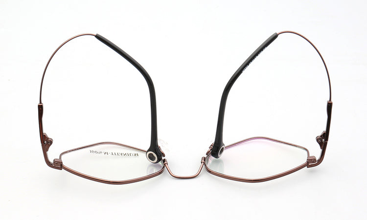 Flexible memory metal eyeglasses frames