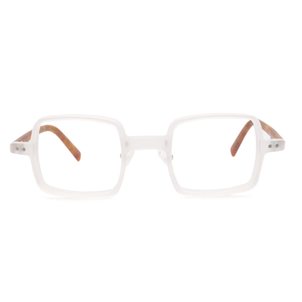Circle Frame Square Lens | Clear