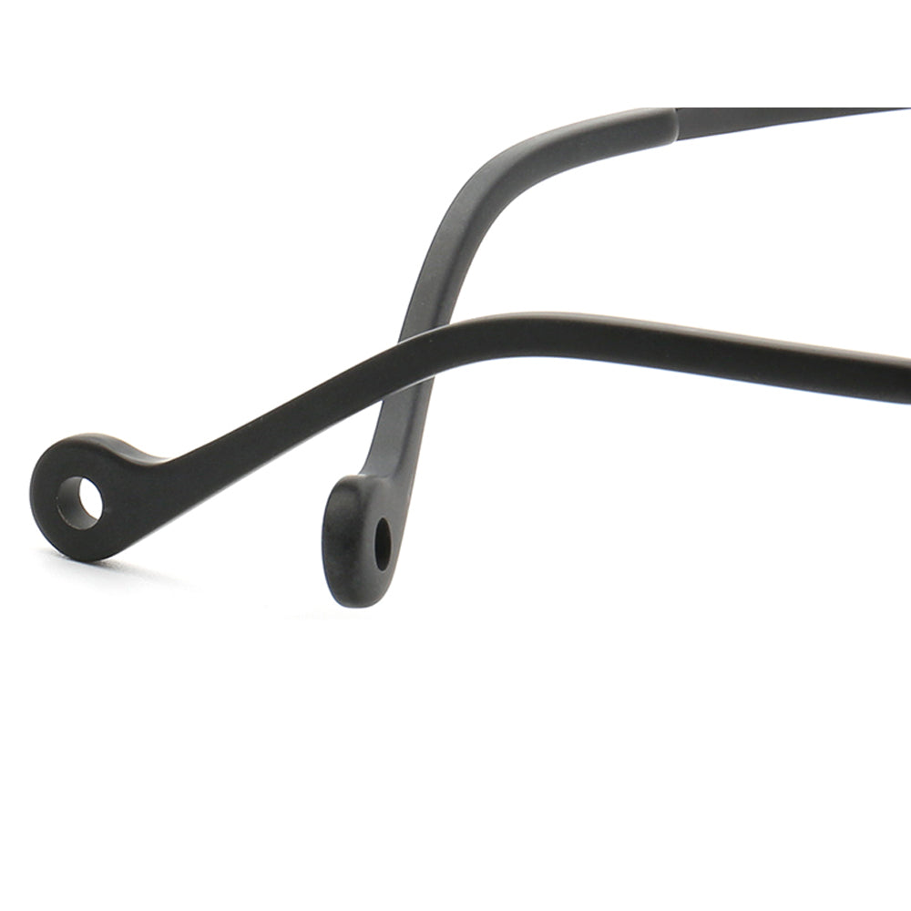 Temple tips of round titanium eyeglasses frames