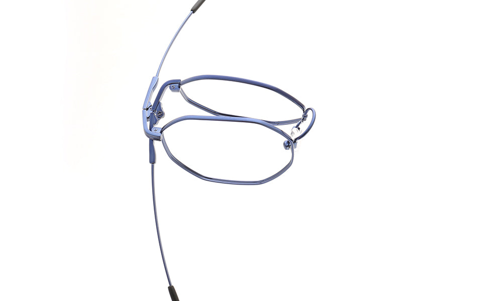 Flexible memory metal eyeglass frames