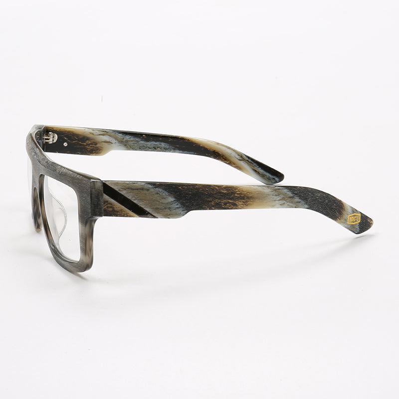 Sand | Fashionable Square Full Rim Acetate Glasses | Lightweight Frames w/ Modern Patterned Design