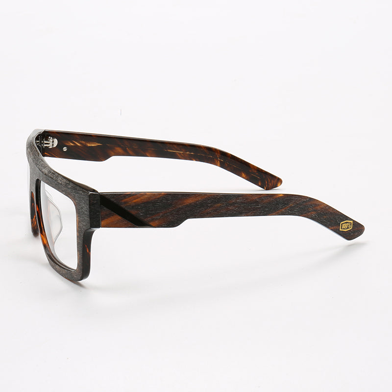 Sand | Fashionable Square Full Rim Acetate Glasses | Lightweight Frames w/ Modern Patterned Design