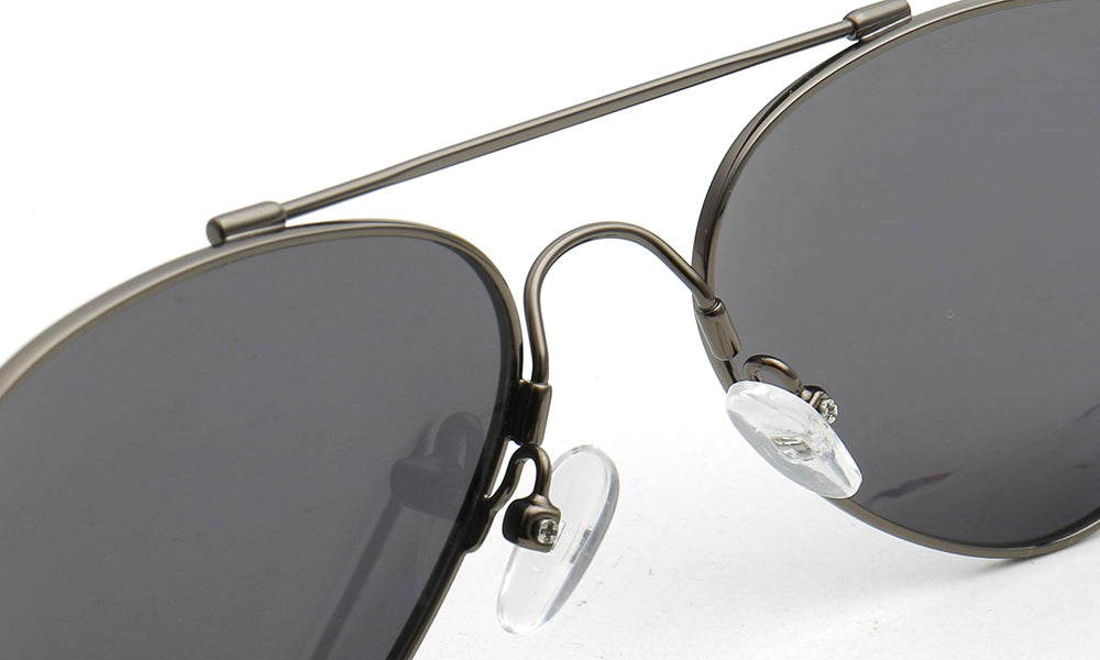 Nose pads of memory metal sunglasses