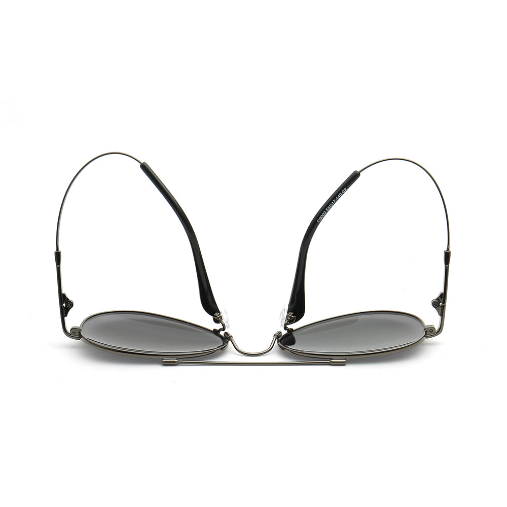 Bendable temples of memory metal sunglasses