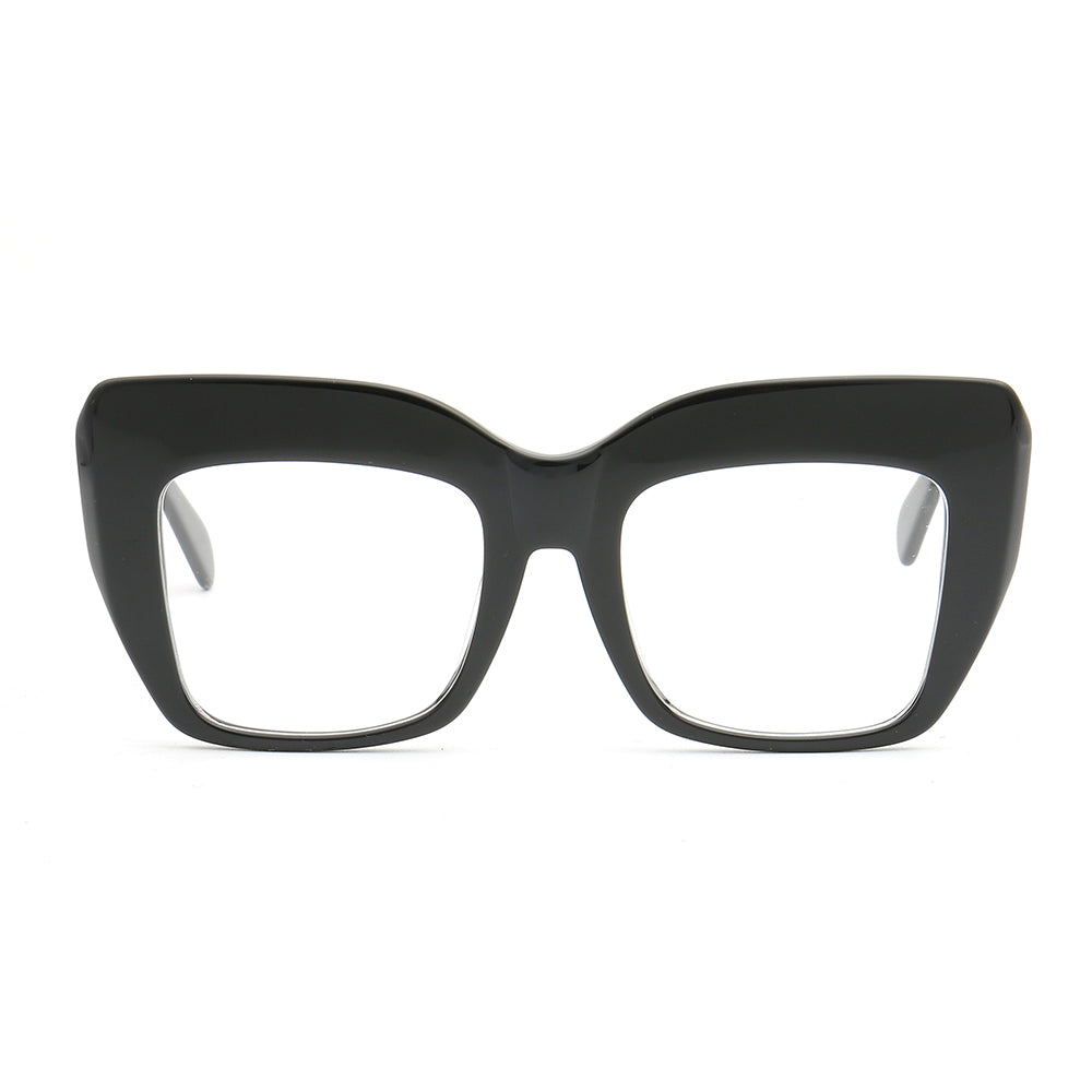 black oversized eyeglasses frames