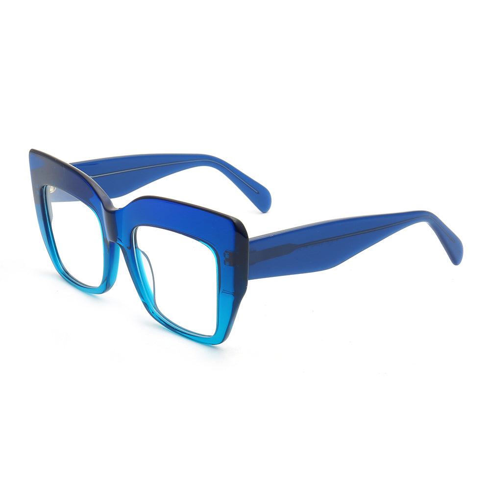 ocean blue eyeglasses frames women funky