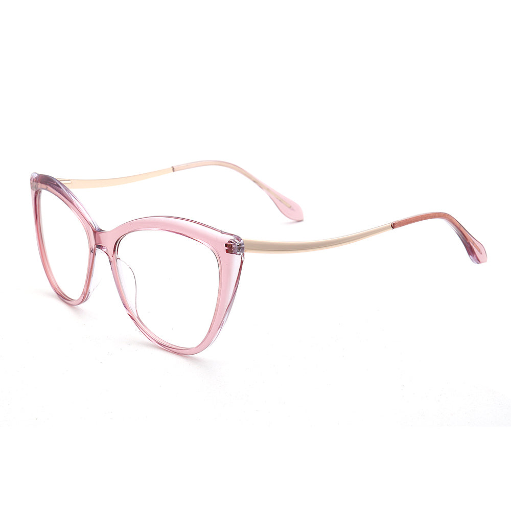 Hope | Two Toned Cat Eye Glasses For Women | Lightweight Acetate & Metal Frame