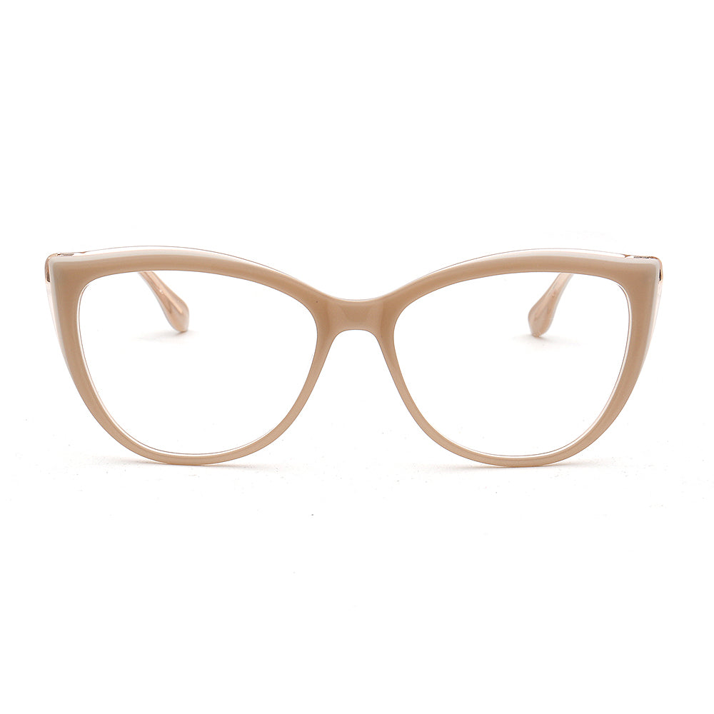 Hope | Two Toned Cat Eye Glasses For Women | Lightweight Acetate & Metal Frame