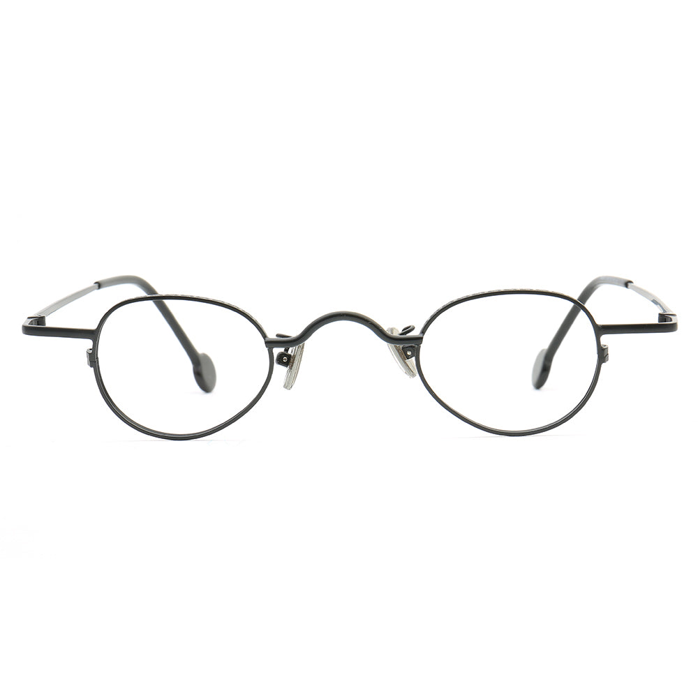 Lance | Retro Nerd Style Metal Eyeglasses | Thin Lightweight Unisex Glasses Frames