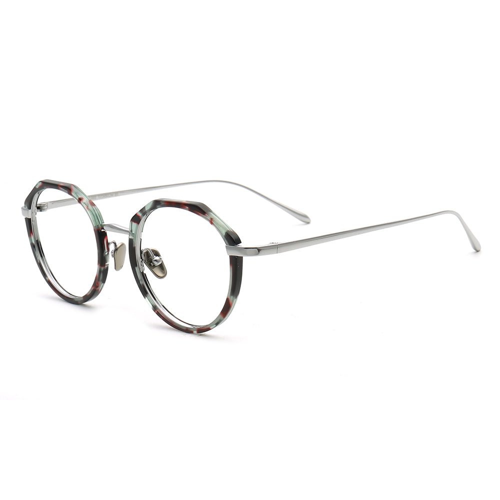 titanium round glasses frames for men