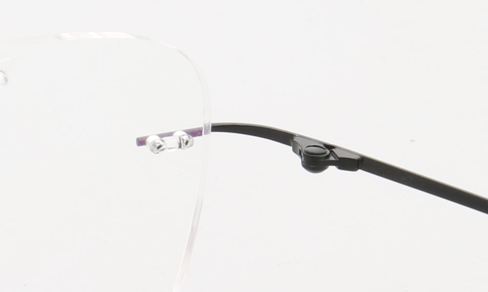 Hinge of rimless eyeglasses frames