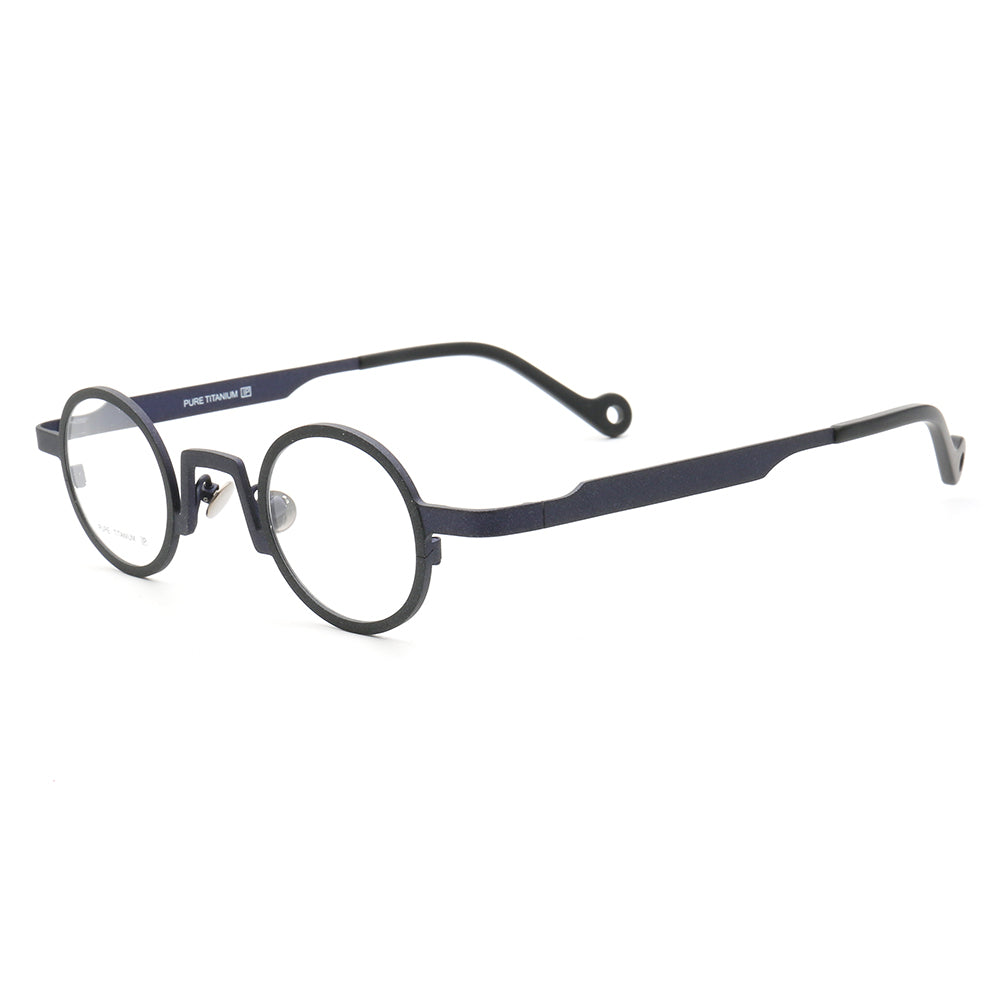 Leroy | Lightweight Round Multicolor Titanium Eyeglasses | Circular Full Rim Frame