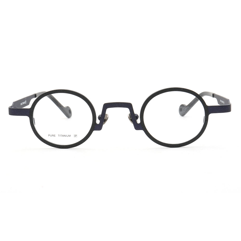 Leroy | Lightweight Round Multicolor Titanium Eyeglasses | Circular Full Rim Frame