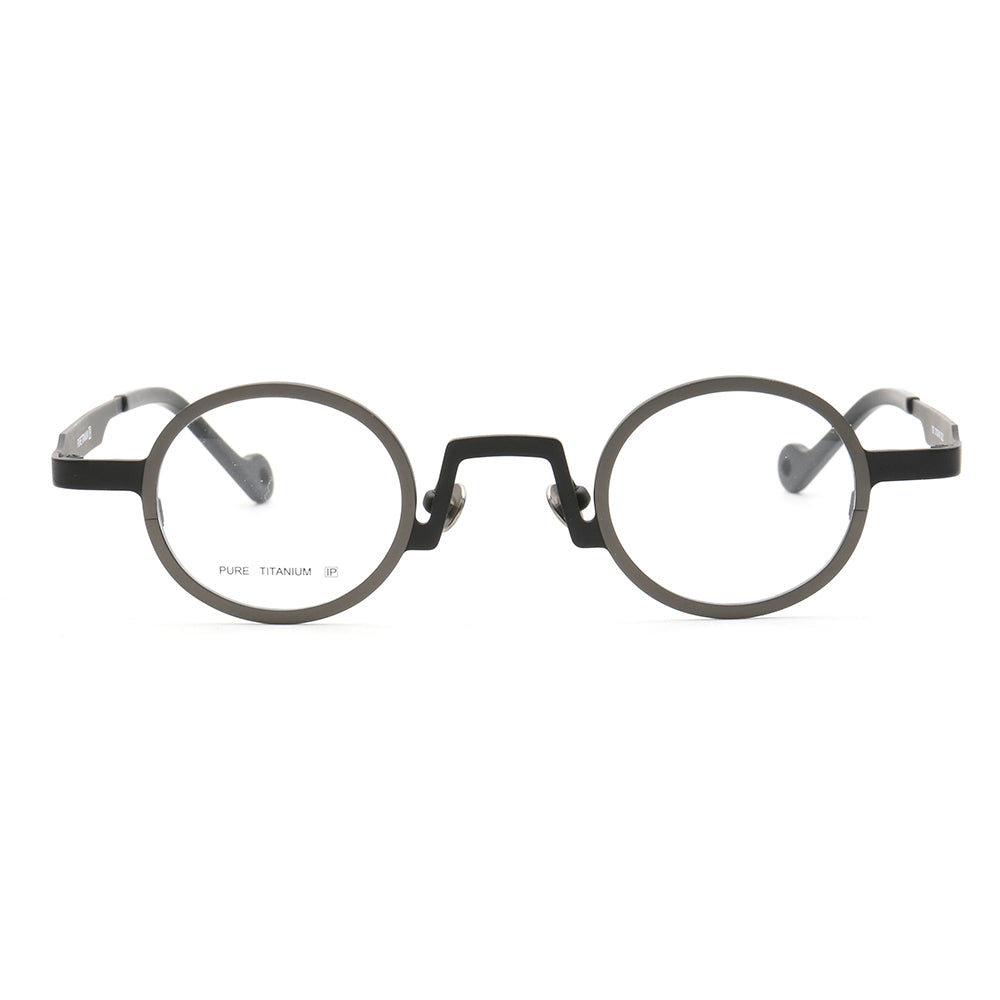 Leroy | Lightweight Round Multicolor Titanium Eyeglasses | Circular Full Rim Frame