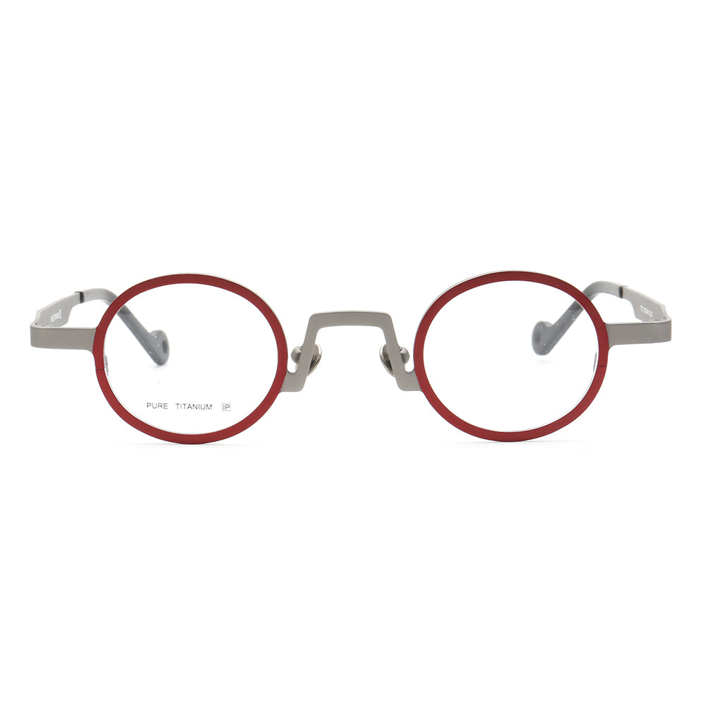 Leroy | Lightweight Round Multicolor Titanium Eyeglasses | Circular Full Rim Frame