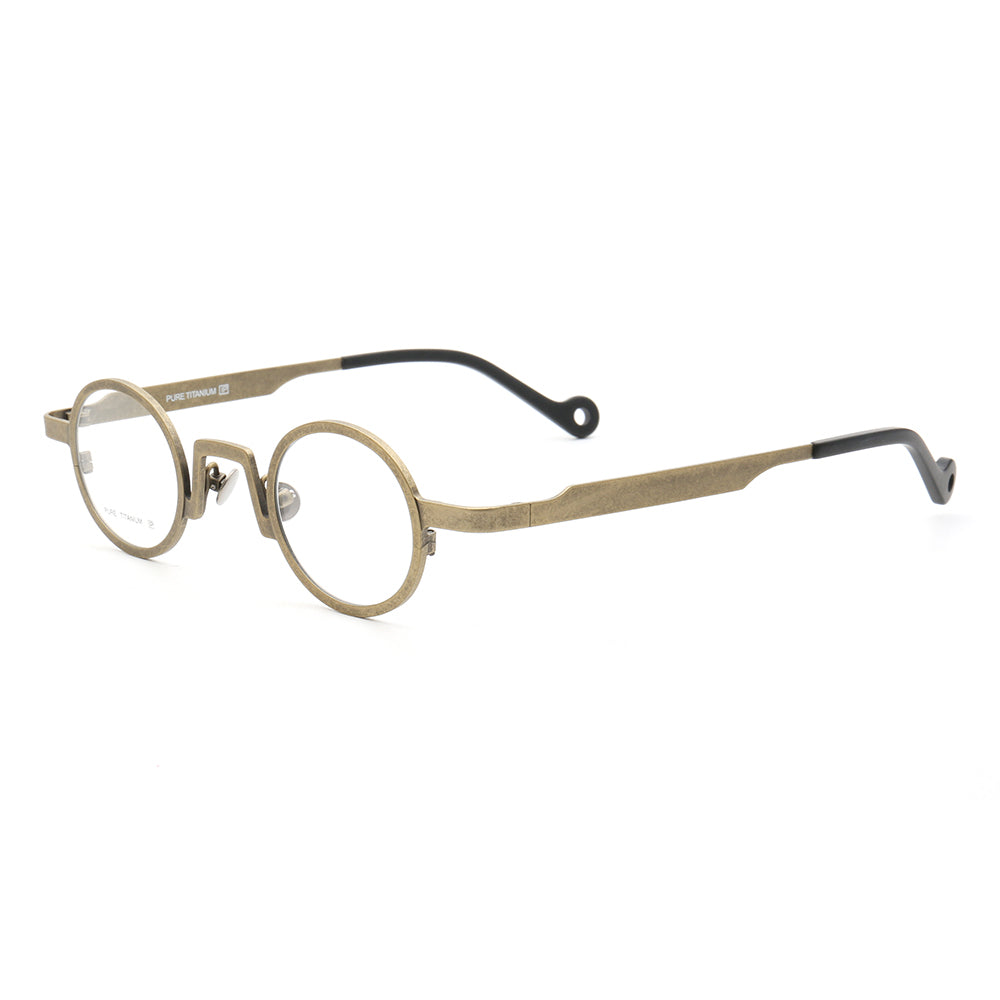 Leroy | Lightweight Round Multicolor Titanium Eyeglasses | Circular Full Rim Frame