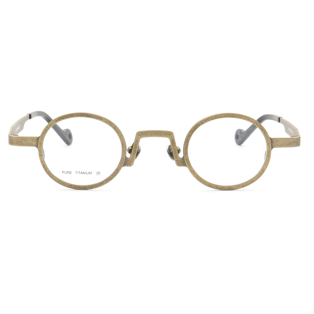 Leroy | Lightweight Round Multicolor Titanium Eyeglasses | Circular Full Rim Frame