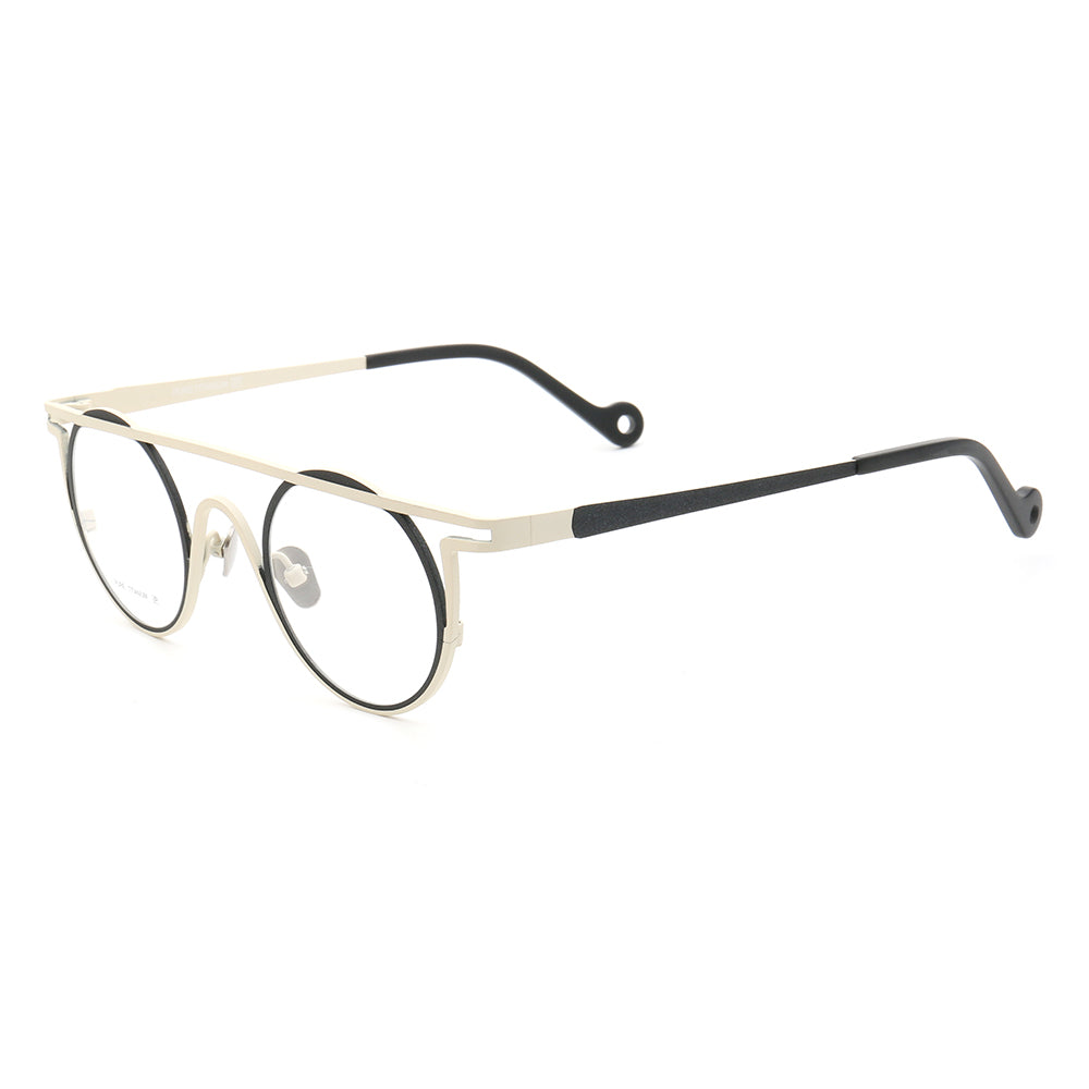 Men's round outlet titanium eyeglass frames