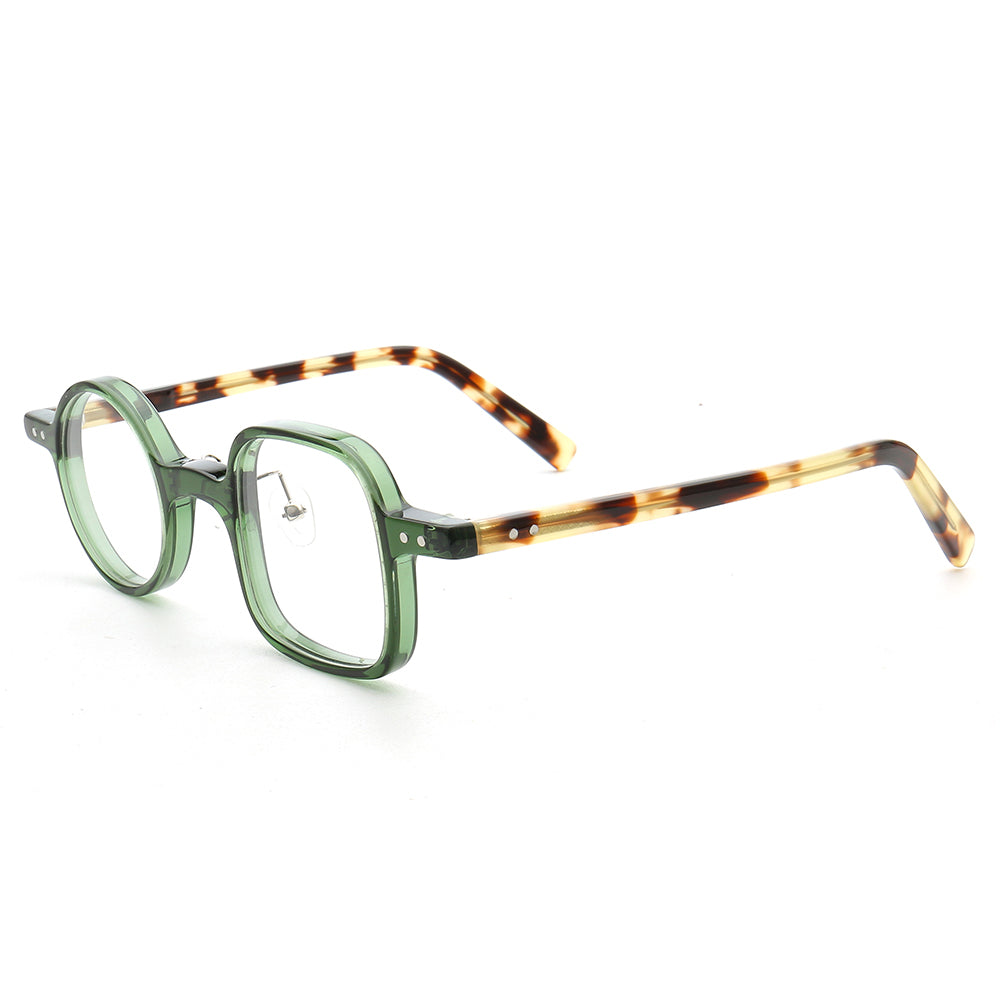mismatch glasses frames green tortoise