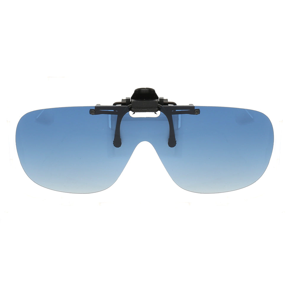 Clip on sunglasses blue deals