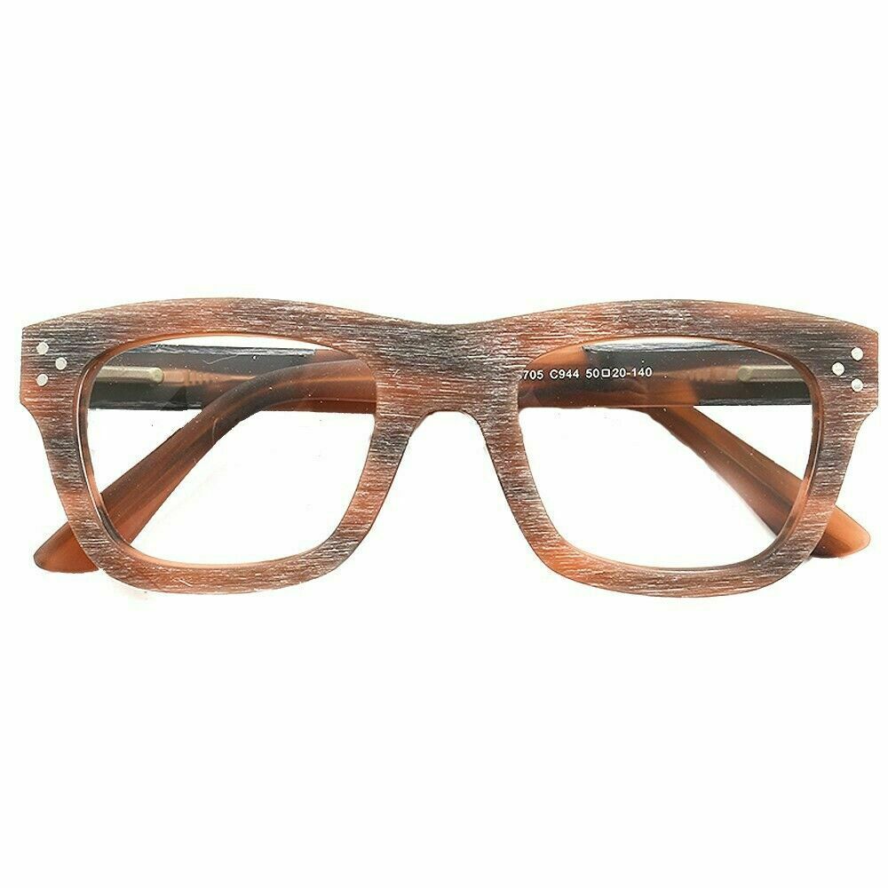 Phoenix | Wood & Acetate Composite Eyeglass Frames | Square Full Rim Unisex Glasses