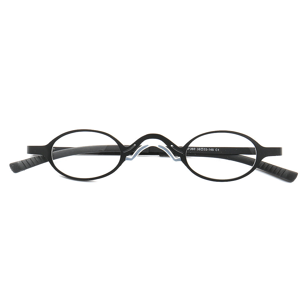 Harlow | Oval Shaped Business Eyeglass Frames | Modern Metal Unisex Glasses