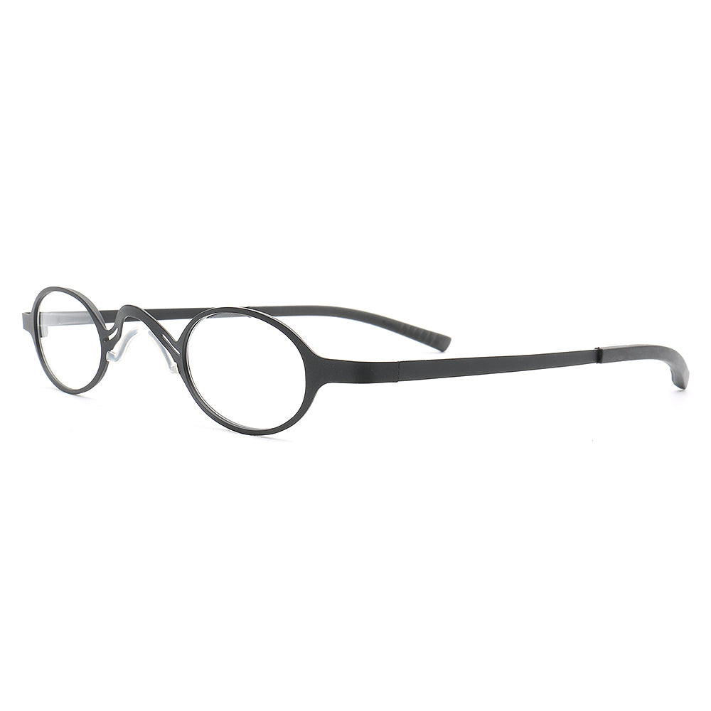 Harlow | Oval Shaped Business Eyeglass Frames | Modern Metal Unisex Glasses