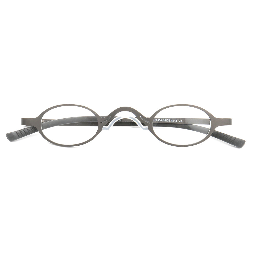 Harlow | Oval Shaped Business Eyeglass Frames | Modern Metal Unisex Glasses