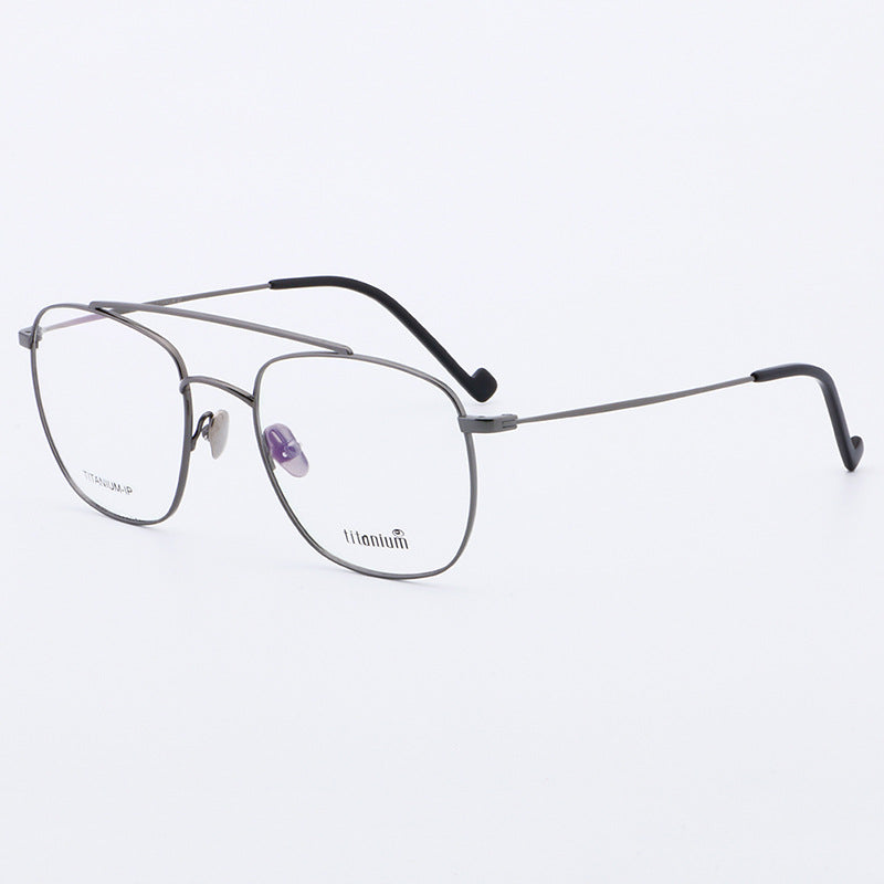 Sergio | Old School Titanium Eyeglasses | 80s Flat Top Frame For Men & Women