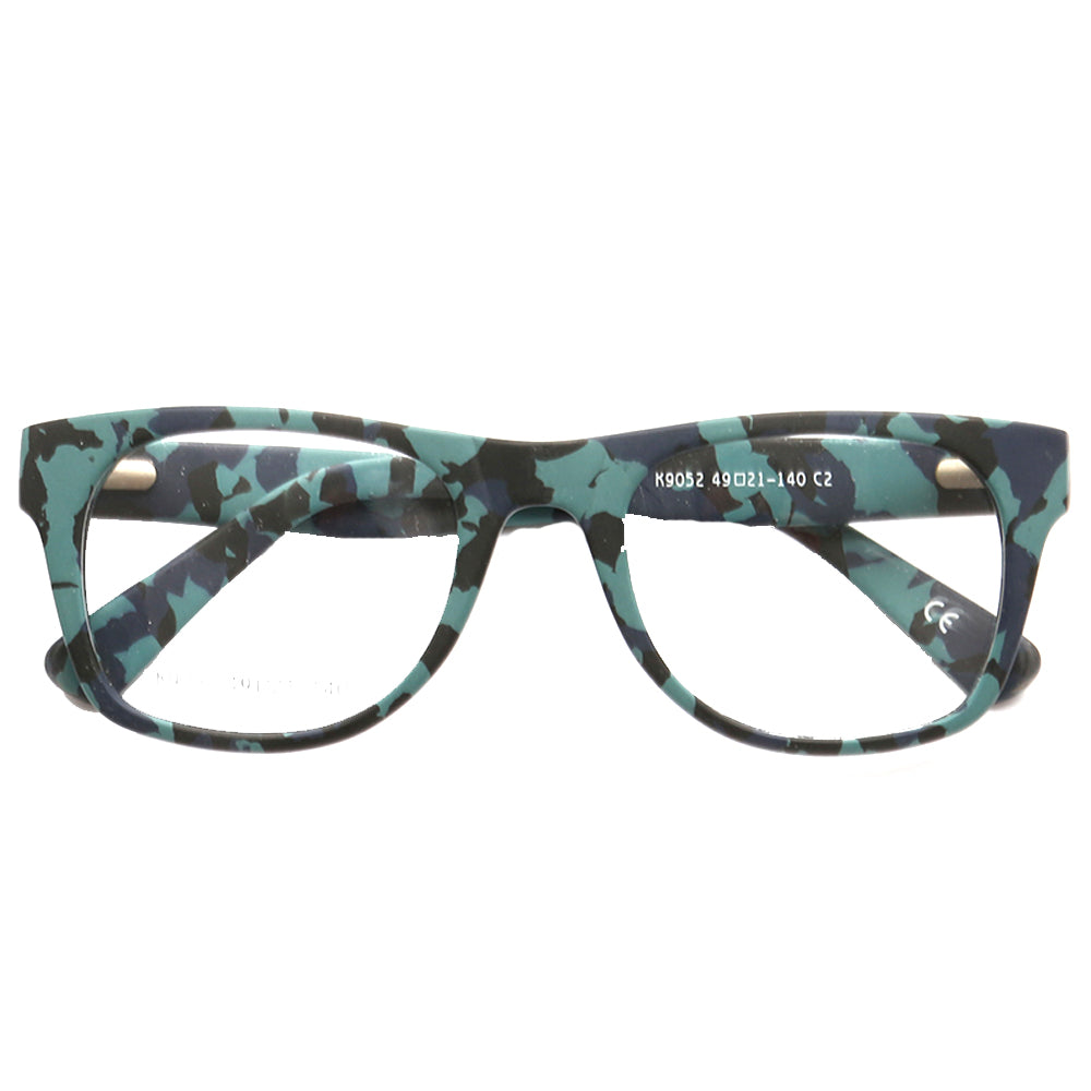 Spencer Modern Camo Patterned Acetate Eyeglass Frames for Women Square Mens Camouflage Glasses Online