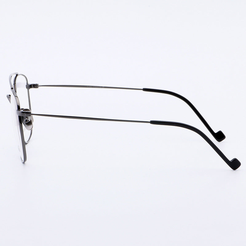 Sergio | Old School Titanium Eyeglasses | 80s Flat Top Frame For Men & Women