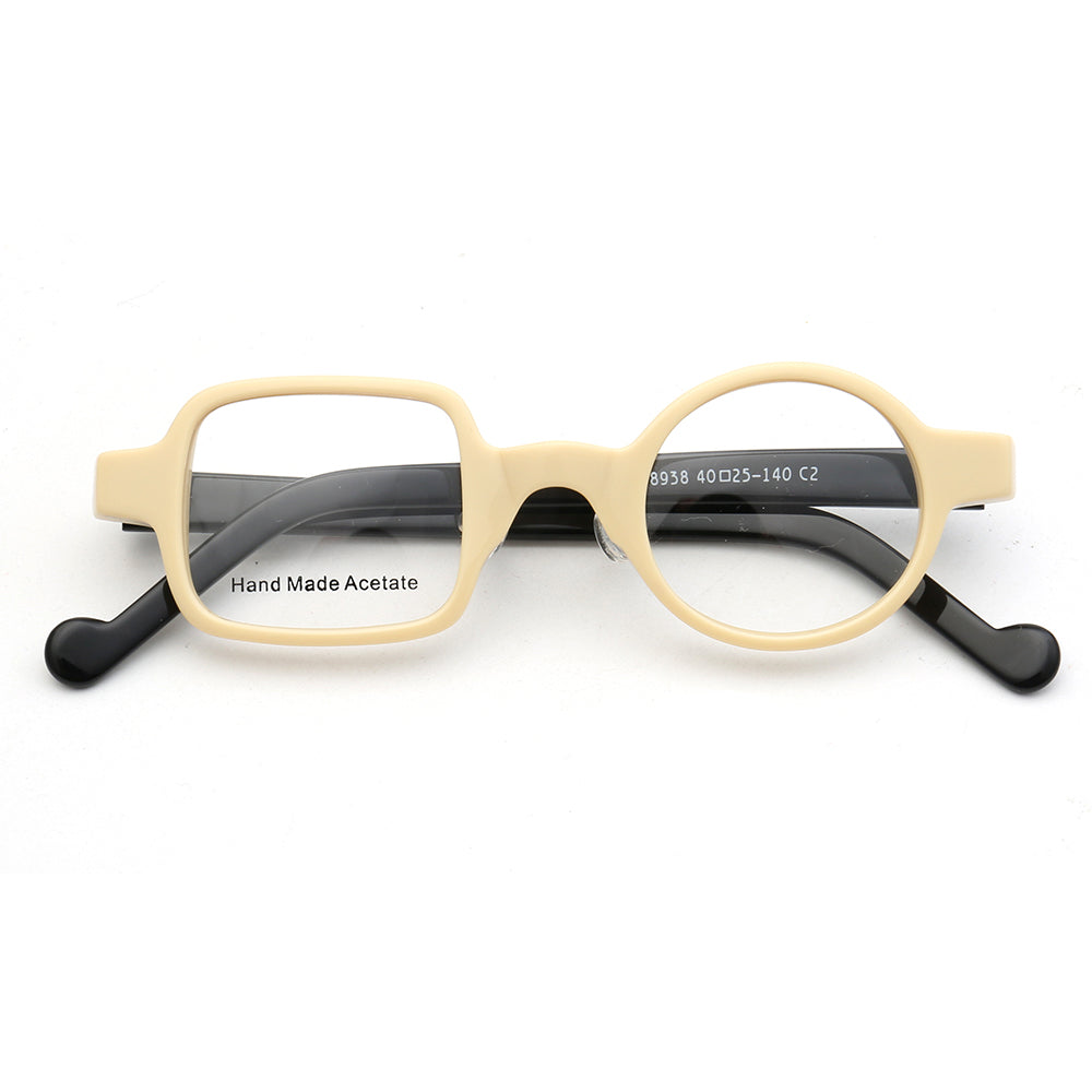 Two toned mismatch acetate eyeglass frames