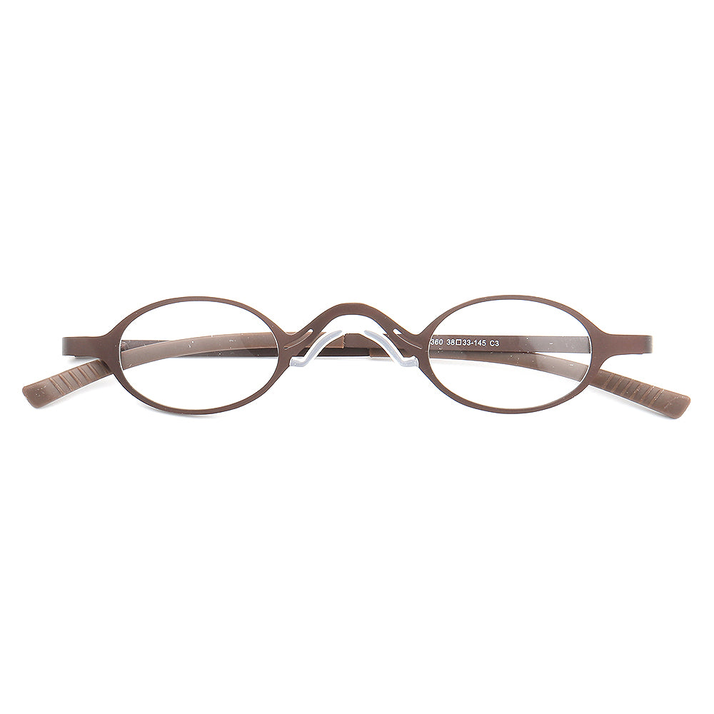 Harlow | Oval Shaped Business Eyeglass Frames | Modern Metal Unisex Glasses