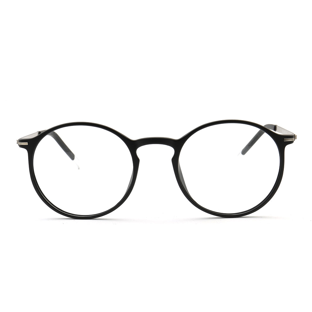 Classic round black TR eyeglass frames