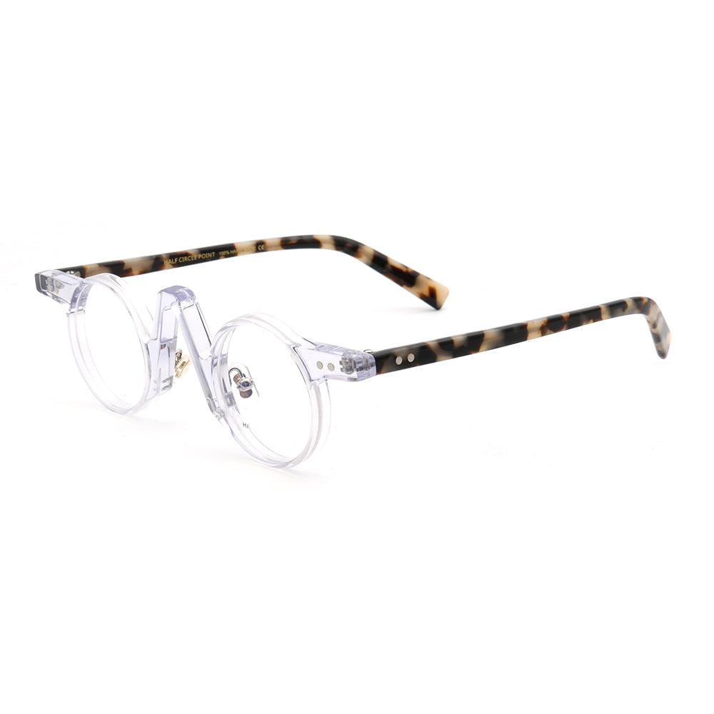 Central Retro Round Tortoise Shell Eyeglasses Unisex Hipster Nerd Style Glasses Frames