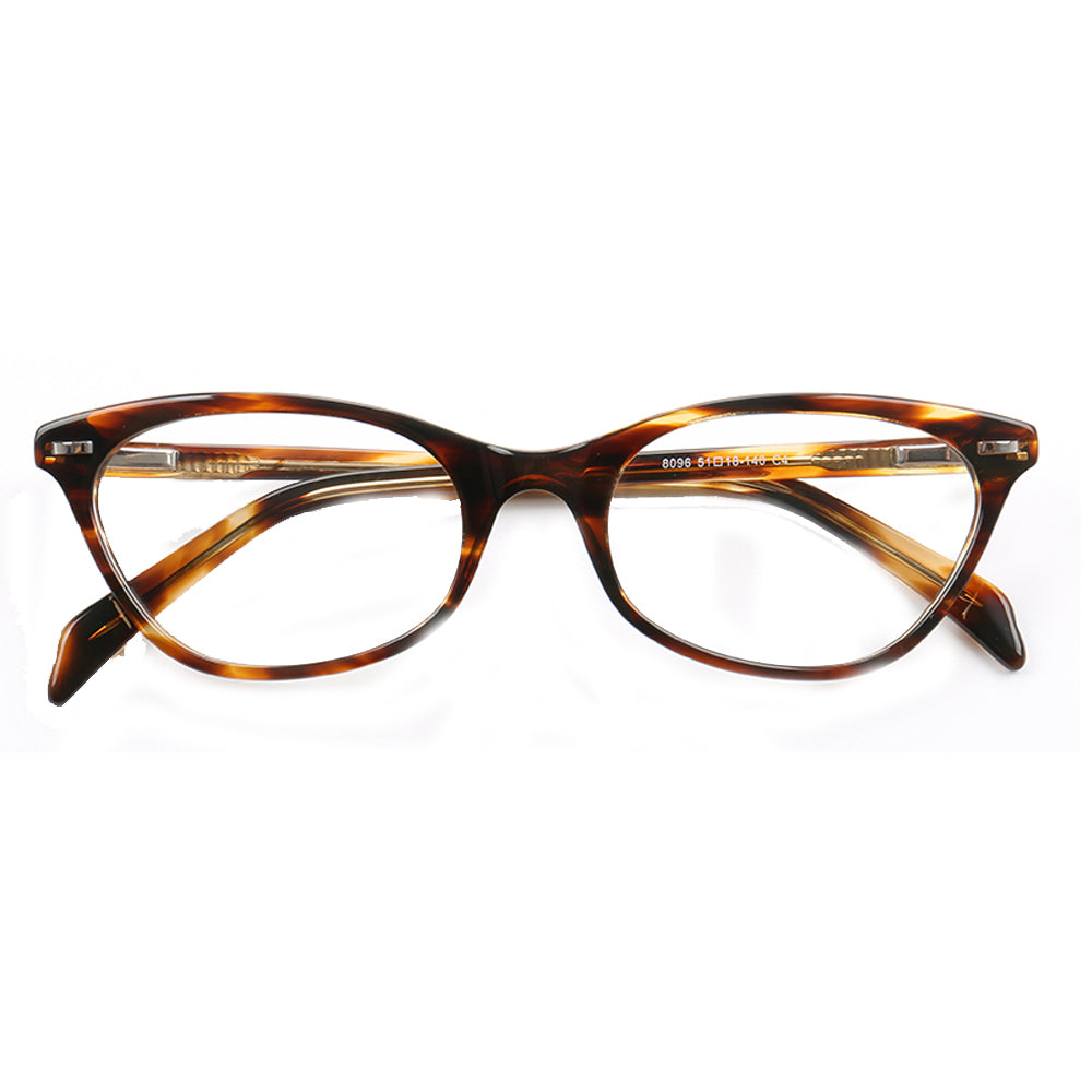 Louisa | Multicolored Cat Eye Glasses For Women | Patterned Acetate & Tortoise Shell Finish
