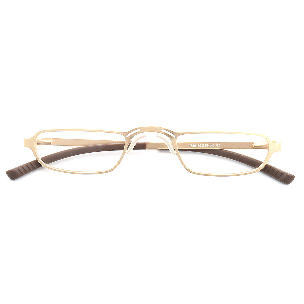 Yukon | Rectangular Full Rim Metal Eyeglass Frames | Lightweight Modern Business Glasses