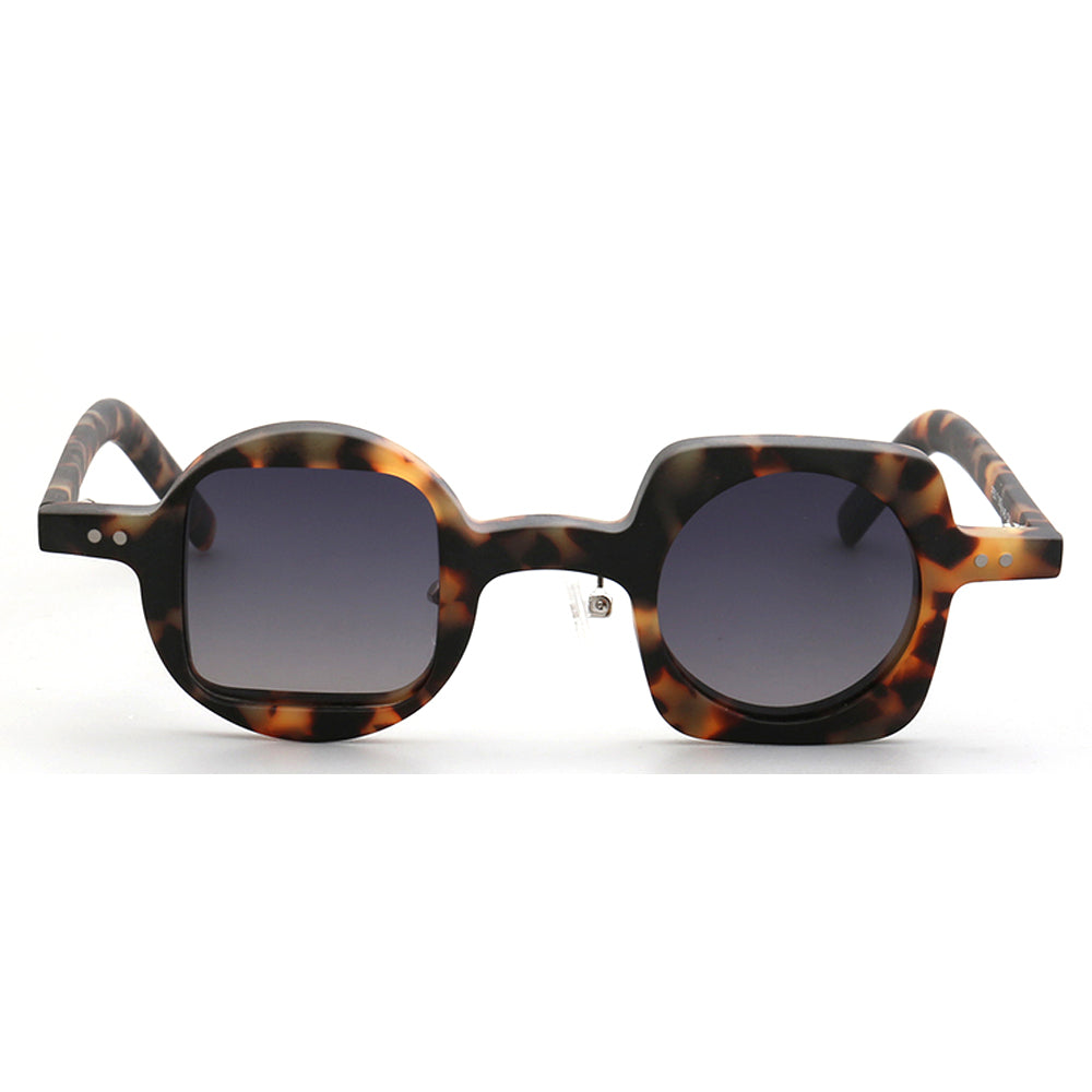 Front view of polarized tortoise sunglasses