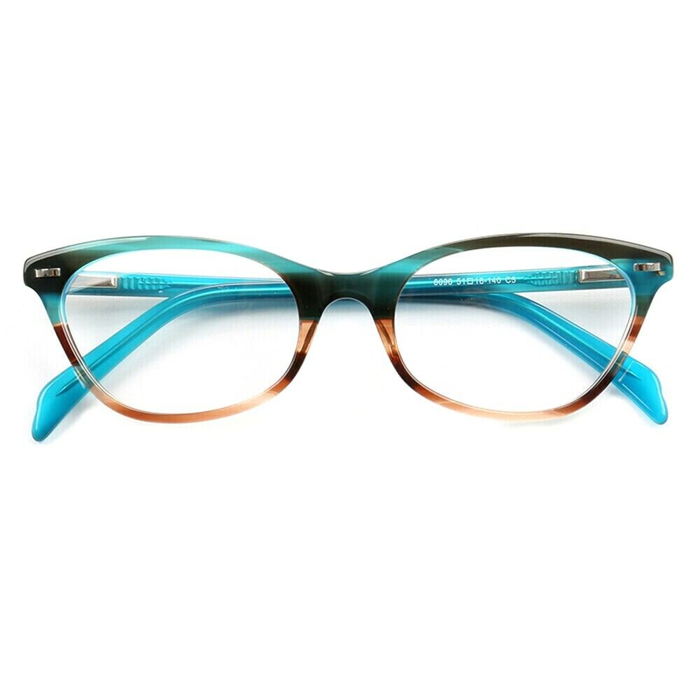 Louisa | Multicolored Cat Eye Glasses For Women | Patterned Acetate & Tortoise Shell Finish