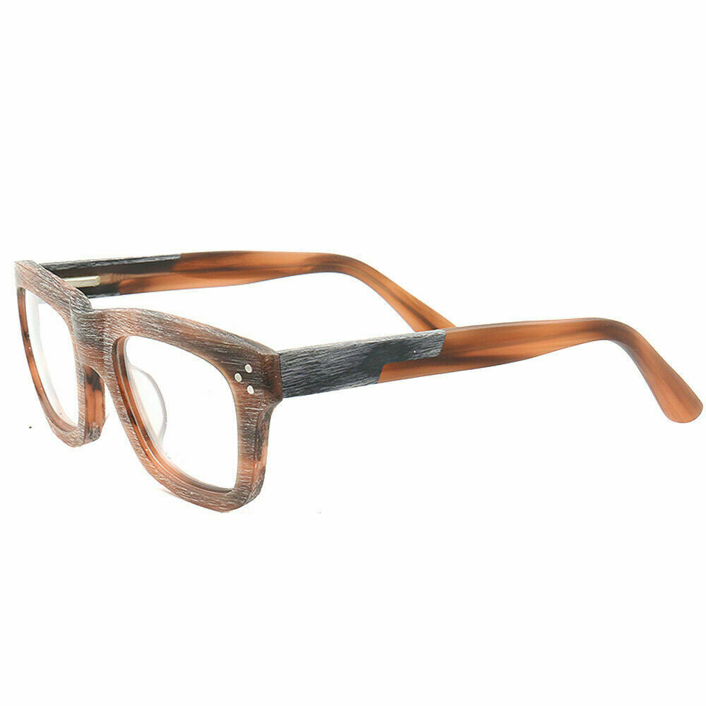 Phoenix | Wood & Acetate Composite Eyeglass Frames | Square Full Rim Unisex Glasses