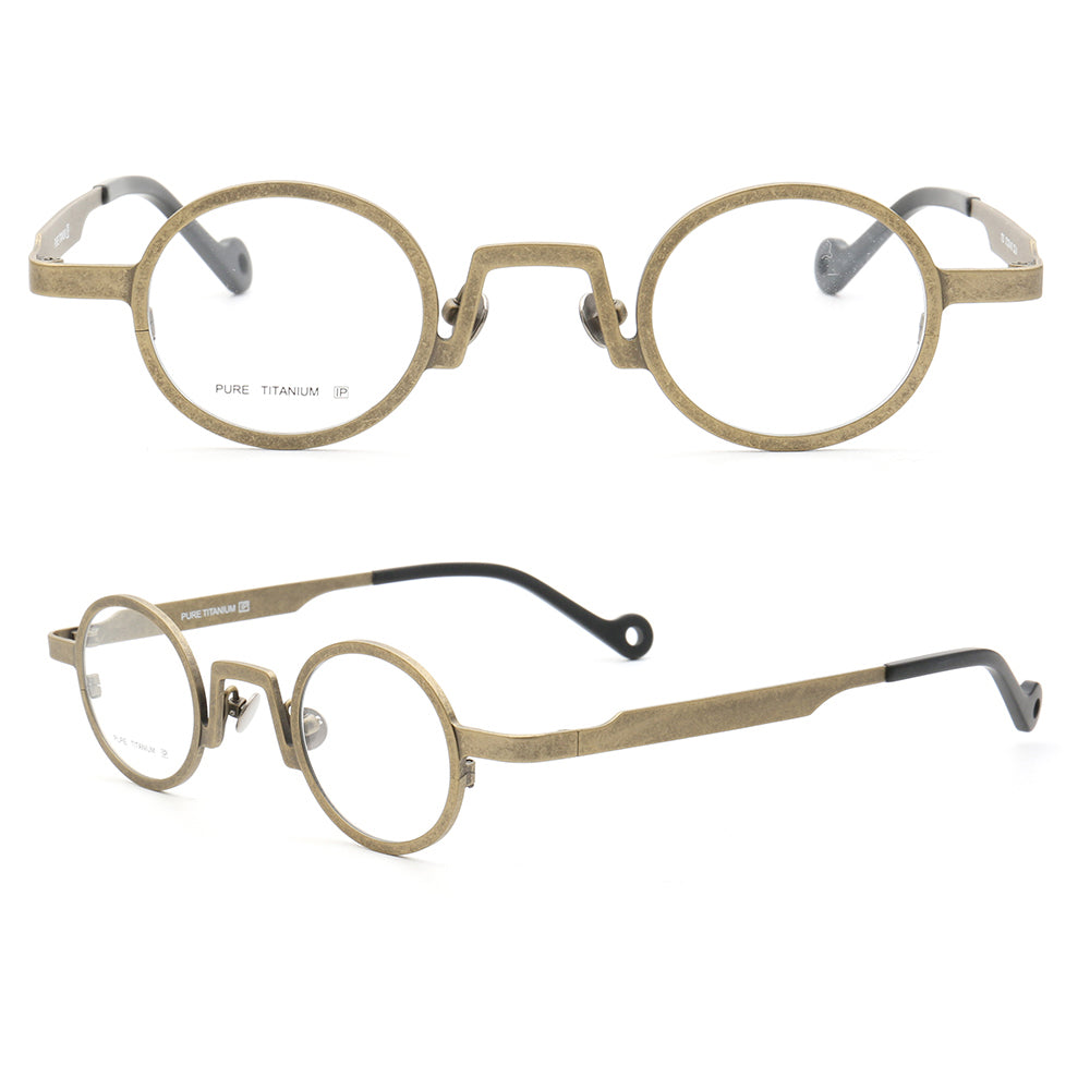 Leroy | Lightweight Round Multicolor Titanium Eyeglasses | Circular Full Rim Frame