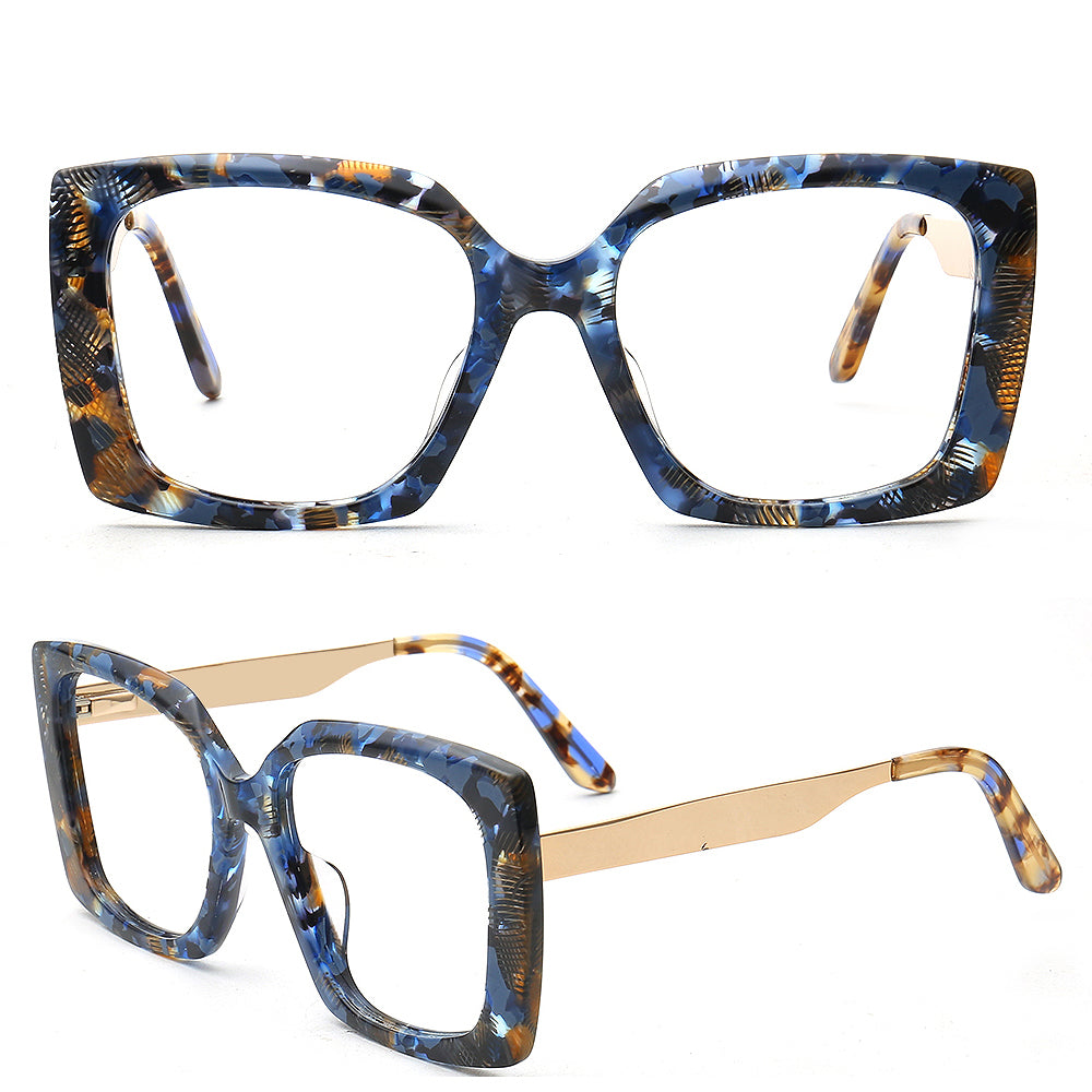 Oversized funky womens butterfly eyewear frames