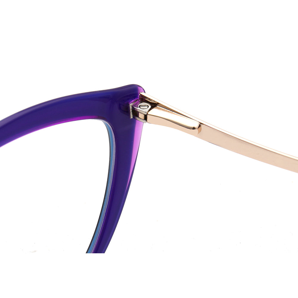 Hope | Two Toned Cat Eye Glasses For Women | Lightweight Acetate & Metal Frame