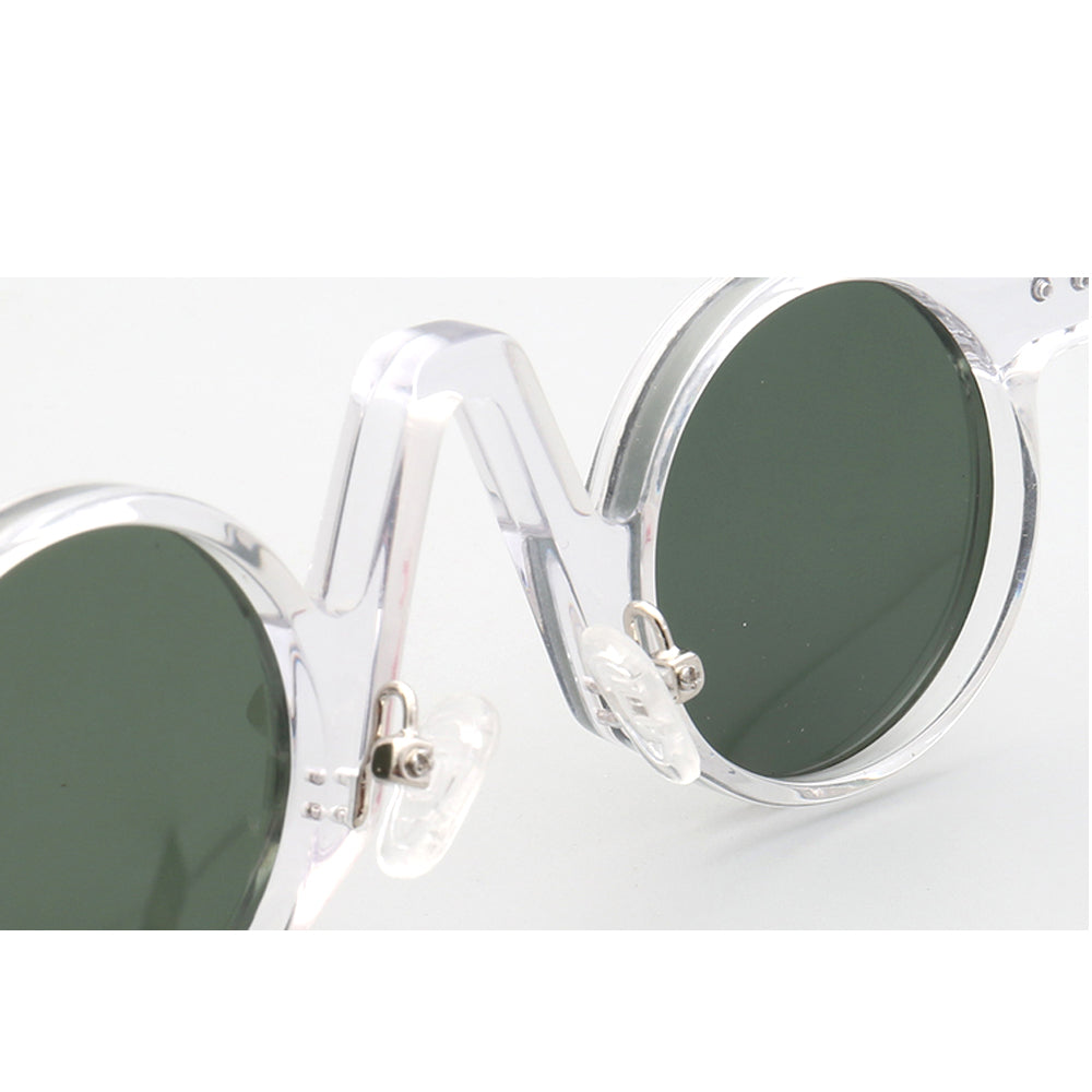 Nose pads of clear hipster polarized sunglasses