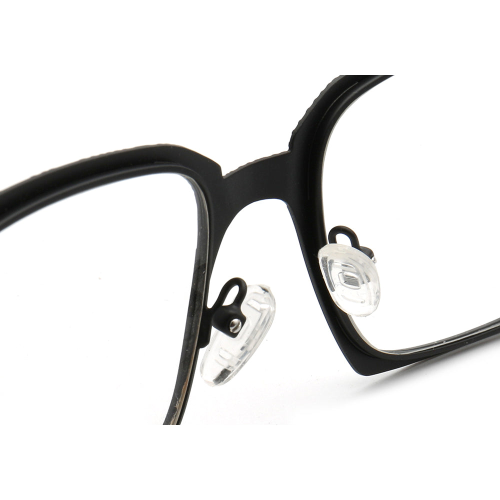 Plastic nose pads of stainless steel eyeglass frames