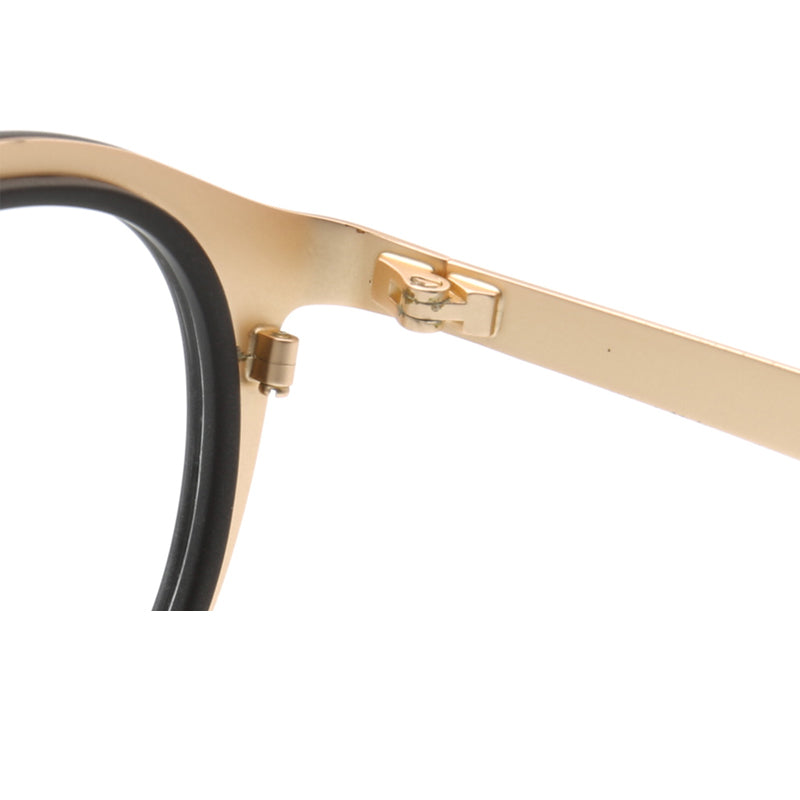 Inner hinge of metal and acetate glasses frames