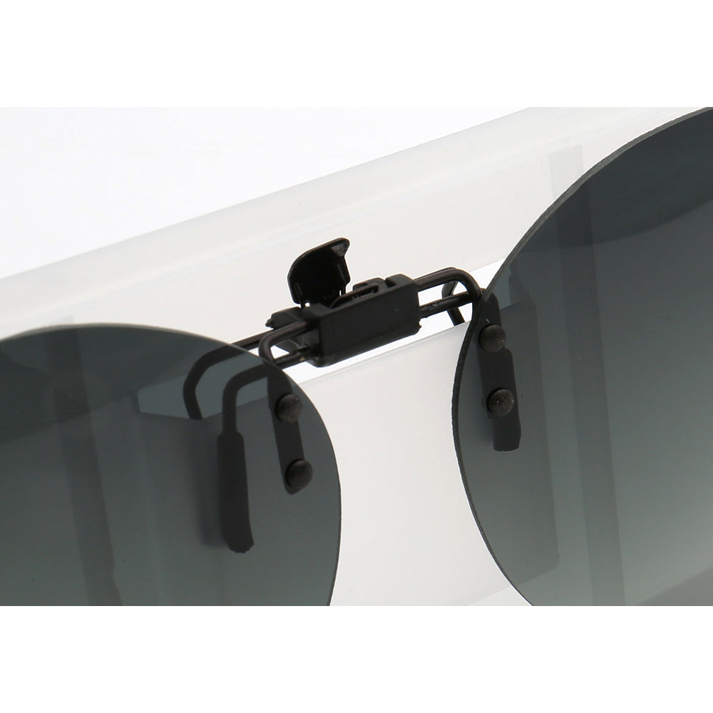 Frame of round clip on sunglasses