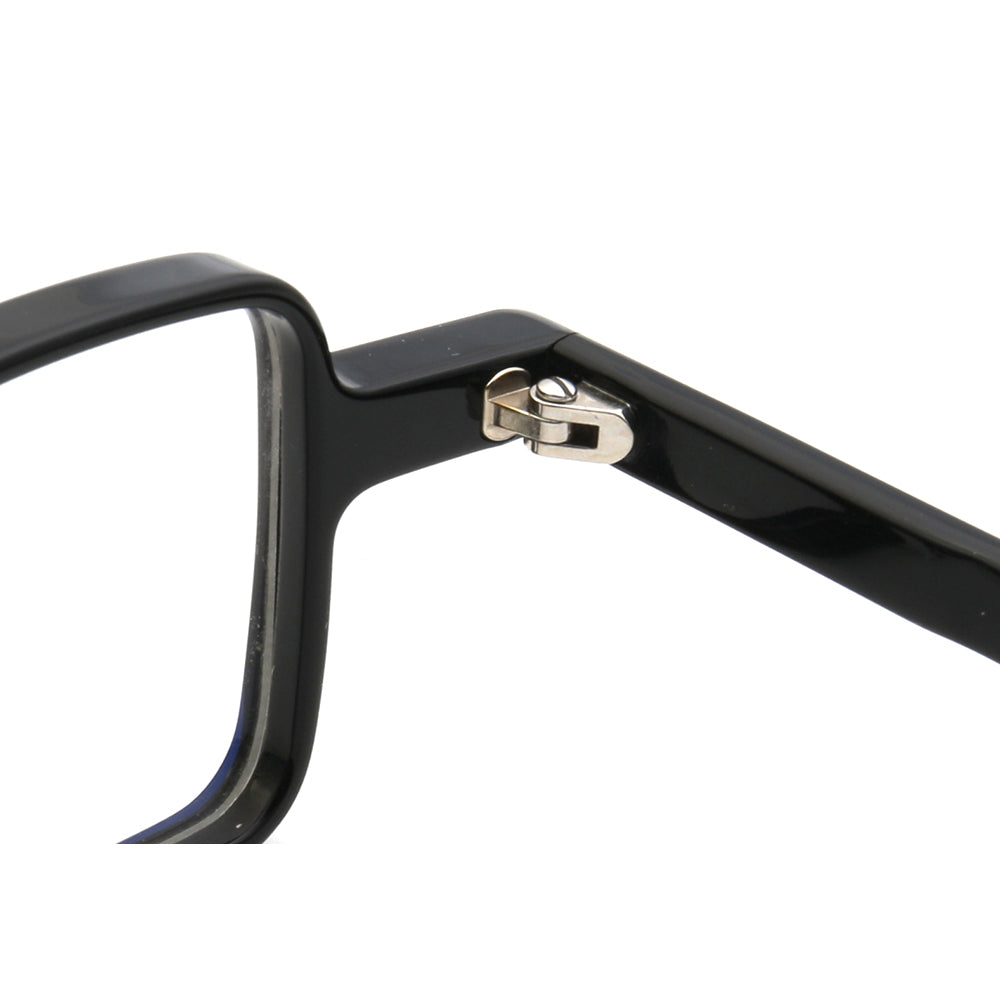 Inner hinge of black mismatch eyewear frames