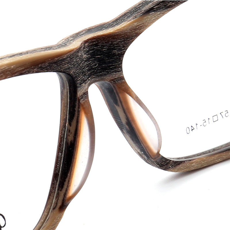 Nose pads of wooden full rim eyeglasses frames