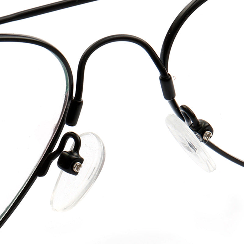 Nose pads of memory metal eyeglasses